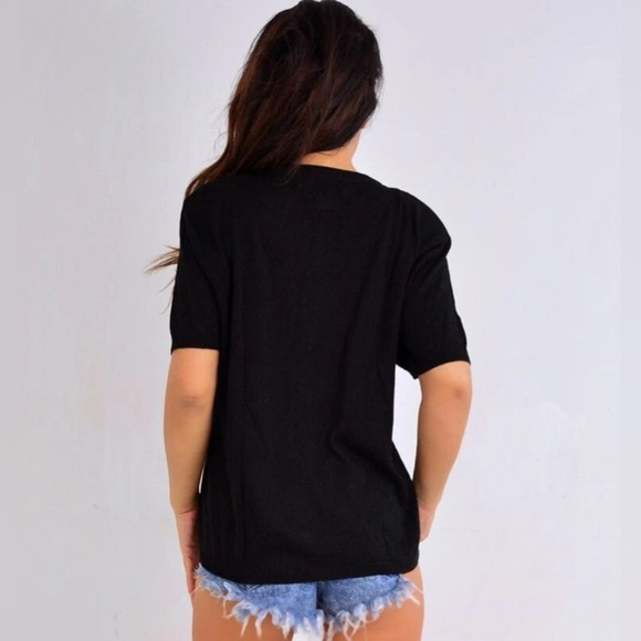 SMITH Black Floral Button Down Shirt - Picture 4 of 8